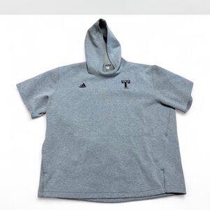 Adidas Men's Texas A&M Gray Short Sleeve Hoodie